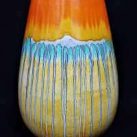 1930s-Art-Deco-Shelly-Harmony-ware-Vase-Green-Yellow-Orange-glaze-marked-to-base-15cm-H-Sold-for-75-2021