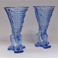 Pair-1930s-Czech-Art-Deco-blue-glass-rocket-vases-approx-17cm-H-Sold-for-87-2021
