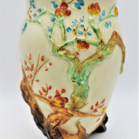 Vintage-Clarice-Cliff-Pottery-Indian-Tree-Tri-Footed-Vase-Marks-sighted-to-Base-20cm-H-Sold-for-161-2021