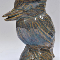 Australian-pottery-slipware-Kookaburra-Jug-light-tan-with-blue-overglaze-sgd-to-base-16cms-H-Sold-for-149-2021