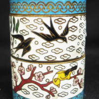 Vintage-Cloisonne-two-small-stacking-pots-with-lid-birds-featured-around-circumference-mark-to-base-approx-6cm-H-Sold-for-56-2021