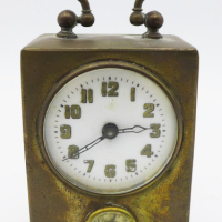 Vintage-DRP-GM-Miniature-Carriage-Alarm-Clock-missing-1-foot-marks-to-back-8cm-H-Sold-for-87-2021