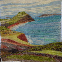 Ben-Shearer-1941-Woven-Woollen-wall-hanging-Petrel-Cove-South-Australia-Signed-titled-dated-81-on-label-verso-115x110cm-Sold-for-335-2021