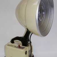 Cream enamel WatVic Hanovia (heat) LAMP - Sold for $73 - 2012