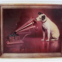 His Masters Voice Perspex Display Sign - Sold for $73 - 2012