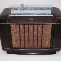 Brown Bakelite Mullard mantle RADIO - model MAS 1103 B - works - Sold for $73 - 2012