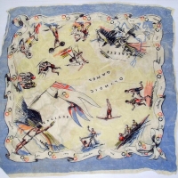 1948 London OLYMPICS silk scarf in good cond - Sold for $30 - 2012