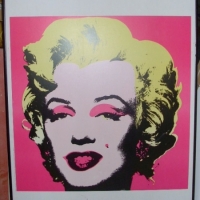 Large framed Andy Warhol exhibition poster Marilyn - Tate Gallery, London, 1967 - printed by Siae 1987, Italy - Sold for $67 - 2012