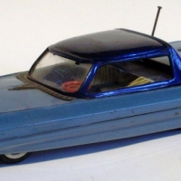 1950's GORGO Brand Tin Toy Friction CAR - Argentinean made - FUTURISTIC design Two tone blue colour - marked to base Good condition Approx - 3 - Sold for $354 - 2012