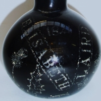 c1841 hand blown black Scottish stippled Tavern Bottle engraved Elizabeth Laird 1841 - Elizabeth was 1 of 177 CONVICTS  transported on The Planter arr - Sold for $488 - 2012