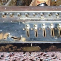 'Madas' desk top mechanical calculator, made by  Hans Egli, Switzerland, 1913-1916 - Sold for $390 - 2013