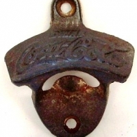 Cast iron embossed  Drink Coca-Cola bottle opener - Sold for $30 - 2013