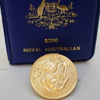 Australian $200 Koala gold proof coin - 22ct gold - weight 10 grams - 1983 in orig RAM case - Sold for $512 - 2013