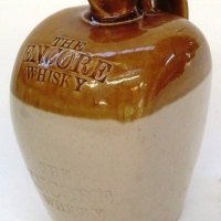 The Encore Whisky stoneware Crock with impressed text - two tone, honey glaze to top & handle - Sold for $24 - 2013