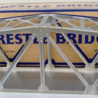 Mint  boxed  MARX  tin toy train bridge - trestle bridge with WABASH decal - made in USA - Sold for $98 - 2013