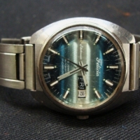 Fab Vintage Gents FELICIA 'Statesman' Automatic Wristwatch - BlueSilver coloured face - working - Sold for $37 - 2015