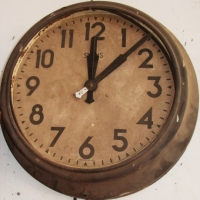 Industrial English SMITHS SECTRIC large wall clock - 18 inches diameter - Sold for $177 - 2015