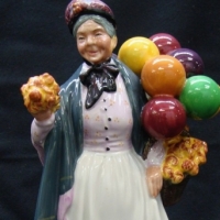 Royal Doulton figurine Biddy Pennyfarthing HN1843 - 229 cmsH - Sold for $92 - 2015