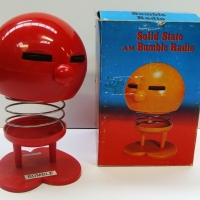 Boxed 1970's bobble  novelty Solid State AM Bumble Radio - Sold for $30 - 2015