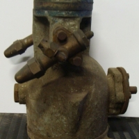 Unusual cast iron compressor marked CASH - Sold for $30 - 2015