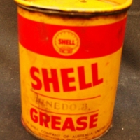 Vintage SHELL 1lb Unedo grease tin - Sold for $37 - 2015
