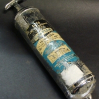 1960's Chrome SIMPLEX auto fire extinguisher - Sold for $30 - 2015
