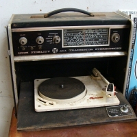 1960's PYE Black box stereo - Drop front Turntable, original cond - Sold for $30 - 2015