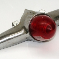 Chromed GMH HOLDEN Tail Light - stylish shape w Original Red Conical lens - serial numbers verso - Sold for $43 - 2015