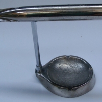 1940's chrome trench art ash tray - torpedo to top with two propellers - Sold for $207 - 2015