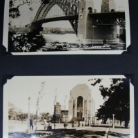2 x Circa 1930's photo albums & content incl holiday to New Zealand, Maori haka & traditional greeting, MS Mariposa under The harbour Bridge, Bondi be - Sold for $110 - 2015
