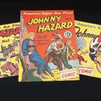 3 x 1950's Johnny Hazard Comics - nos 1,2,5 (6d) Atlas Publ - vgcond - Sold for $37 - 2015