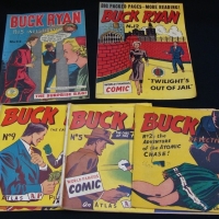 5 x 1950's Buck Ryan Comics - nos 2,5,9,11,12,22 (6d & 9d) Atlas Publ - vgc - Sold for $37 - 2015