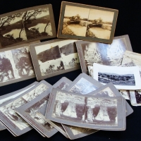 Group lot mainly Australian stereoscope slides, incl 18 x WA Francis incl Caves at Naracoortes, Blue lake, Mt Gambier, postcards caves Yarrangobilly,  - Sold for $134 - 2015