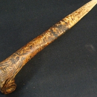 Vintage Papua New Guinea Cassowary bone dagger with tribal design - Sold for $79 - 2015