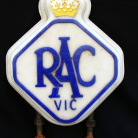 Plastic RACV light up Car top sign - Sold for $305 - 2015
