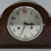 1930's  English mantle clock with chime & pendulum - Sold for $43 - 2015