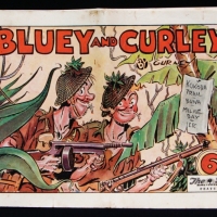1943 Annual - Australian Bluey & Curly comic Kokoda Trail Buna Milne Bay Herald & Weekly Times Ltd - Sold for $24 - 2015