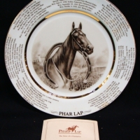 Boxed commemorative PHAR LAP plate with COA - Australian Collectors Treasury - Sold for $24 - 2015