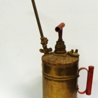Brass REGA Sprayer with long nozzle & red painted handle - Sold for $37 - 2015