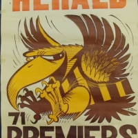 1971 Weg Hawthorn Football Club Premiership Poster - no 4357 - Sold for $329 - 2015