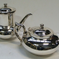 2 x  items - Robur Challenge silver plated Teapot and Coffee pot - Sold for $116 - 2015