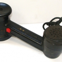 Vintage Black Bakelite LINEMANS PHONE (Buttinski) - Original Cord w fitting, chromed Rotary dial, etc - Fab Cond - Sold for $49 - 2015