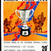 1966 VFL Grand Final Football record Collingwood Vs St Kilda - Sold for $159 - 2015