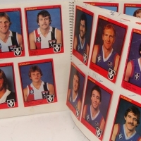 Album of vintage 1980s Scanlens VFL football cards - Sold for $30 - 2015