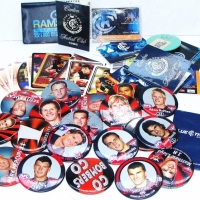 Group of telephone cards and Essendon badges  and cards - Sold for $37 - 2015