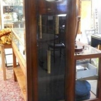 Art deco long case grandfather clock by Enfield with 3 weights 8 note Westminster chime 30cm face with Roman numerals - Sold for $439 - 2016