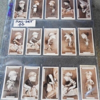 Set vintage John Player and Son cigarette cards - 'Racing Caricatures' - Sold for $55 - 2016