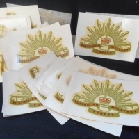 Small group lot -  'Australian Military Forces' waterslide transfer decals - Sold for $30 - 2016