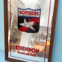 Vintage Essendon Bombers VFL mirror - Sold for $30 - 2016