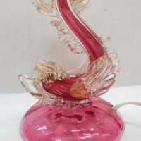 1950s Murano pink Glass Fish lamp by Barovier e Toso - Sold for $110 - 2016
